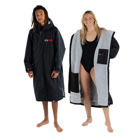 dryrobe Advance Long Sleeve Changing Robe - Black / Grey £165.00